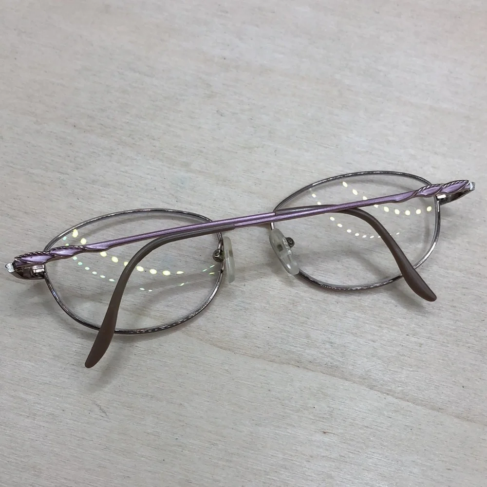 Tres jolie 113 613 glasses FRAMES ONLY Oval 52-17-130 Lavender Silver